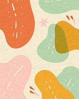 Kleurrijke organische vormen en patronen