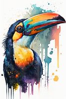 Tukan - Aquarell