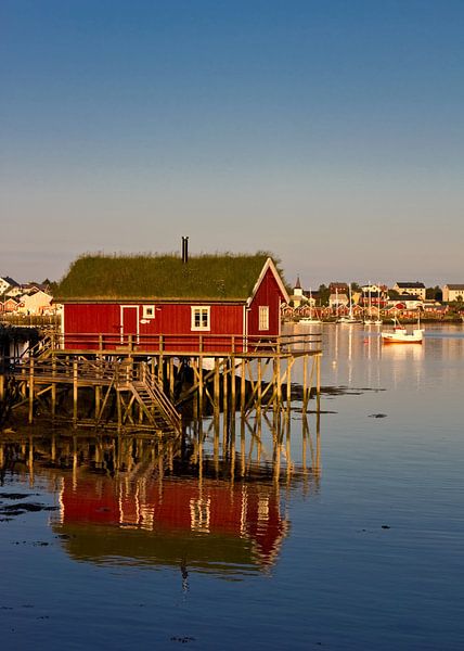 Cabane de pêche dans les îles Lofoten par Anja B. Schäfer