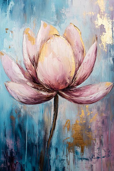 Lotus mit goldenen Details von Imperial Art House