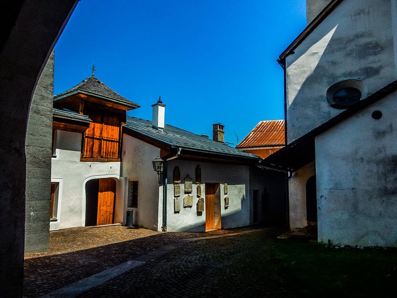 Courtyard in Rattenberg Austria by Joke te Grotenhuis