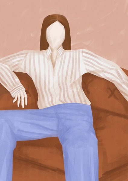 Canapé marron par Annisa Tiara Utami