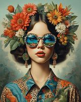 The picture shows a woman