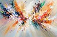 Explosion d'art abstrait coloré
