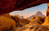 Spitzkoppe in Namibia bei Sonnenuntergang