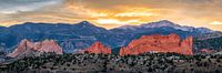 Garden of the Gods Park Foto - Colorado Springs Kunstdruck, Panorama Landschaftsfotografie, Colorado Wandkunst
