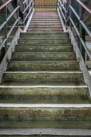 Industrial steel staircase