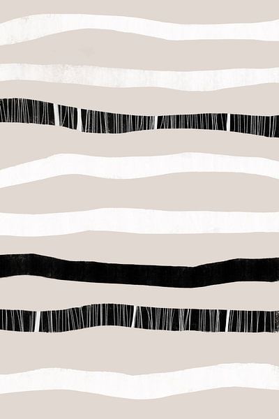 Monochrome Wellen von uplusmestudio 