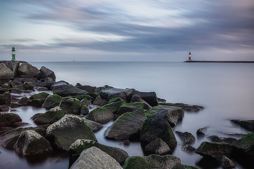 Feu de quai Warnemünde - Les panneaux indicateurs par Bild.Konserve
