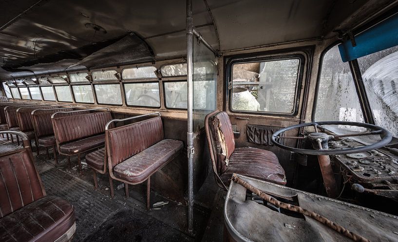 Vieux bus vintage par Inge van den Brande