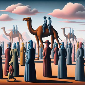 People and camels