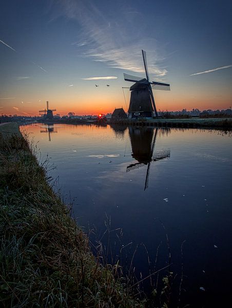 Molenkade in Alkmaar bei Sonnenaufgang von peterheinspictures