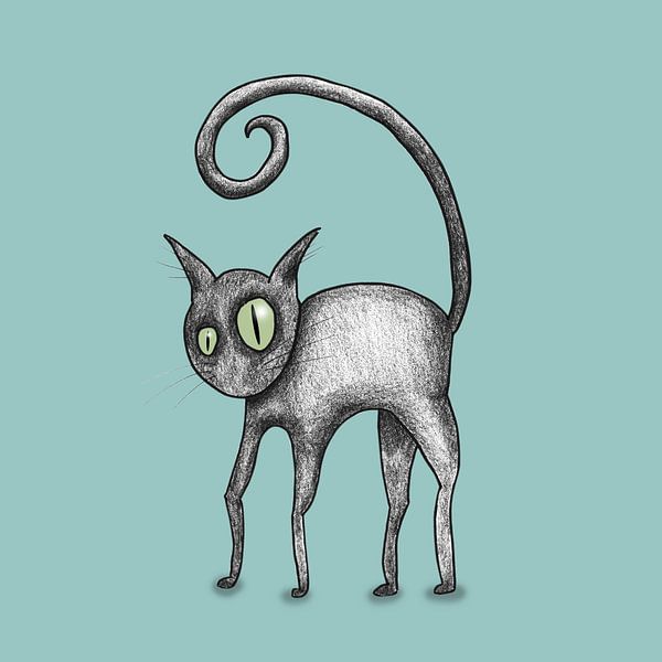 Komische Katze von Bianca Wisseloo