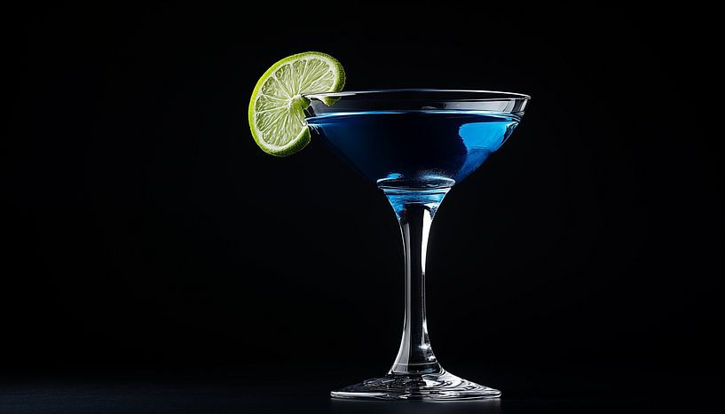 Gin bleu avec un soupçon de citron vert par TheXclusive Art