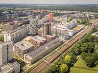 Strijp-S en in de verte Strijp-T, gezien vanuit de lucht