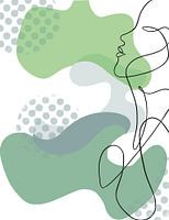 Ein minimalistisches Porträt einer Frau.