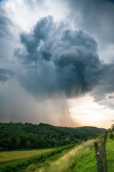 Cloudburst in Tuscany by Mark Bolijn