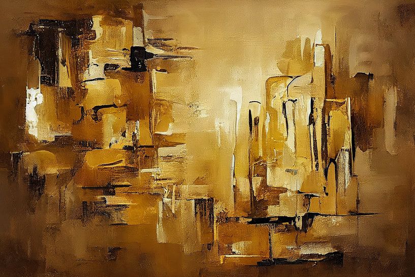 Abstract in brown tones by Bert Nijholt
