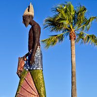 Statue des Schutzgottes (Melkart) in Andalusien