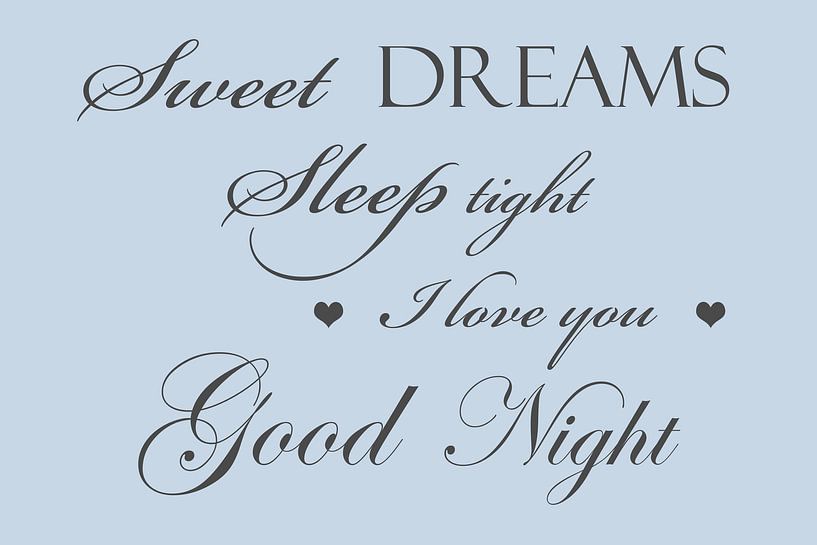 Sweet dreams - Blue by Sandra Hazes