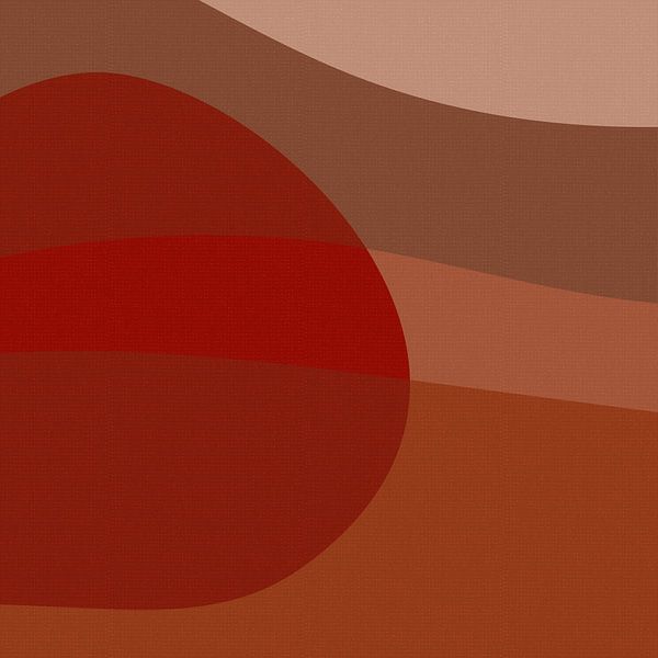 Art abstrait minimaliste dans les tons de terre II par Dina Dankers