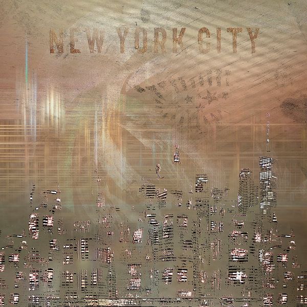 MODERN ART New York City Skylines | or par Melanie Viola