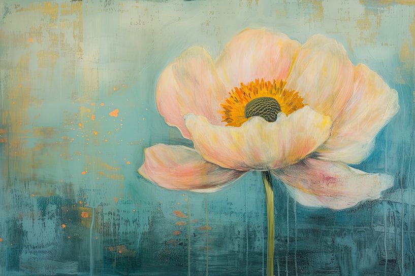 Pastel Flower Art | Pastel Solace Bloom by Art Whims
