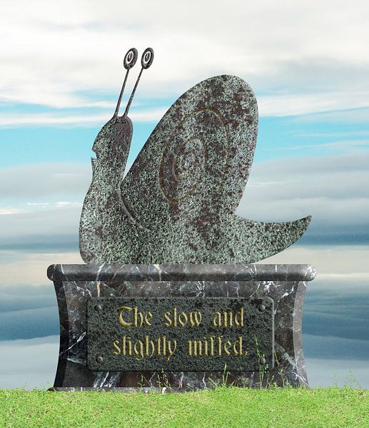 Statue "Der Langsame und leicht Verärgerte" von Grüntyers .