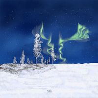 Icy winter - everything frozen