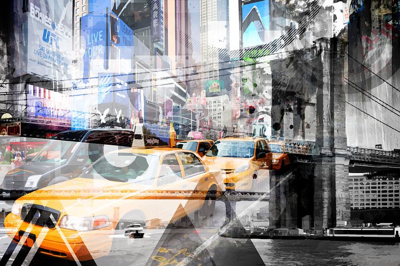 New York City | Geometric Mix No. 9 von Melanie Viola