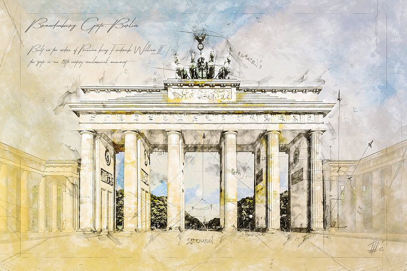 Brandenburger Tor,  Berlin von Theodor Decker