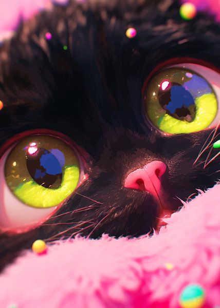 Yeux de chat noir par MIROKKU