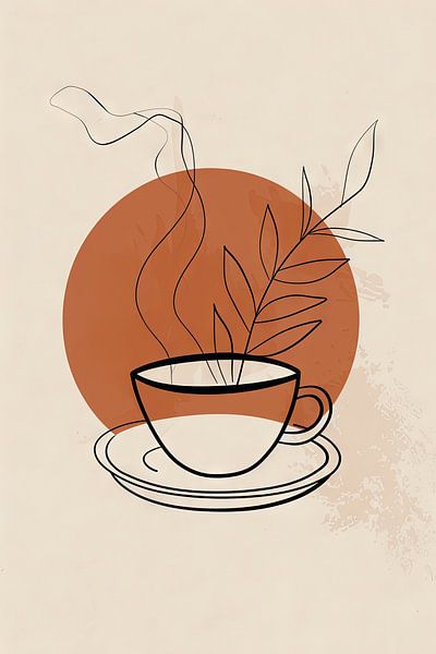 Minimalistisch Kaffee von Poster Art Shop