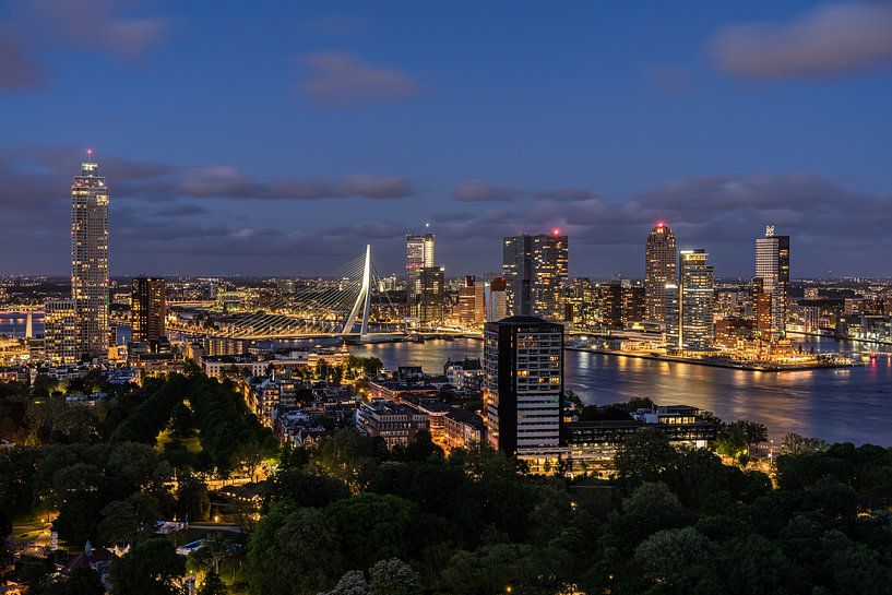 Blick auf Rotterdam vom Euromast aus von Jeroen de Jongh Fotografie
