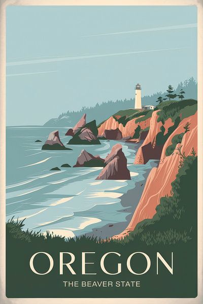 Oregon par Poster Art Shop