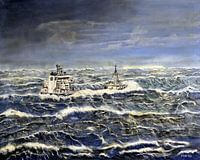 Tempête en mer, l'océan Sava