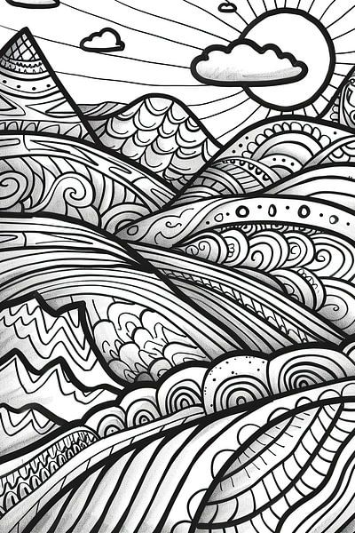 Modern Lines | Modern by ARTEO Paintings