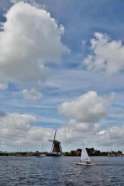 Bootje Varen bij de Molen par DoDiLa Foto's