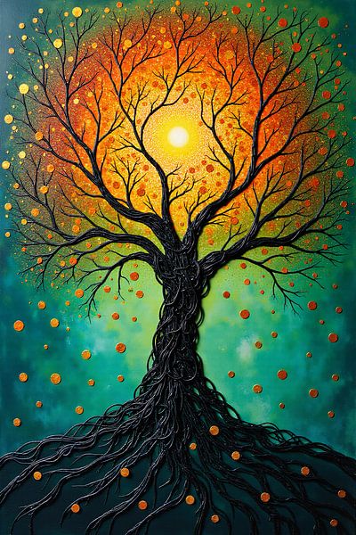 Baum des Lebens Eins - Der strahlende Baum der Erneuerung von Artsy Inventor