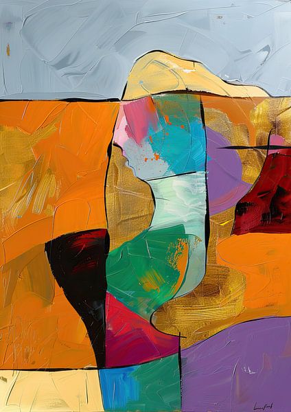 Abstrakte Figur von Abstraktes Gemälde