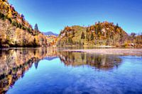 High mountain reservoir Kaprun