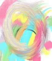 Le soleil dans le cœur - une danse joyeuse de couleurs - image de bonne humeur