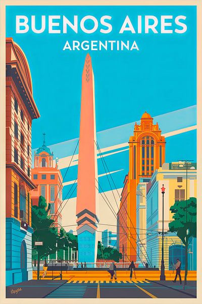 Buenos Aires, Argentine. par Poster Art Shop