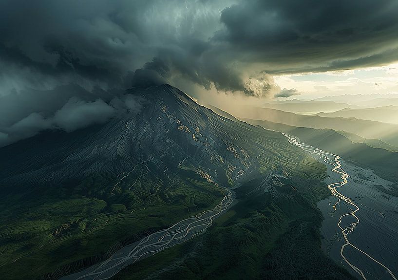 The sun's rays break through by fernlichtsicht