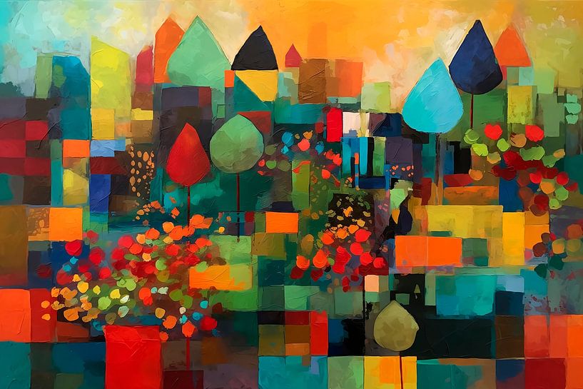 Geometrische Landschaft von Harry Hadders Design