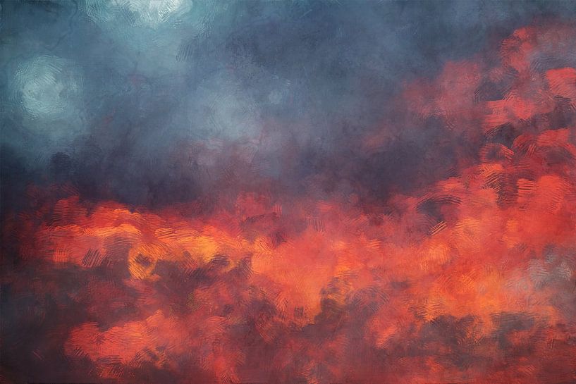 Feuriger Abendhimmel Mittsommer von Western Exposure