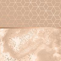 MARBLE HAZELNUT ROSEGOLD & HEXAGONAL
