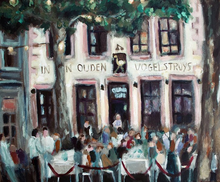 Peinture des Vogelstruys à Maastricht par Mieke Daenen