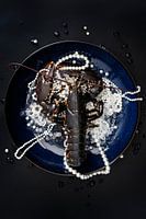 Kreeft op een bedje van Parels