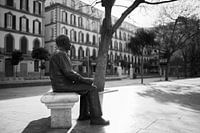 Picasso in Plaza de la Merced in Malaga, Spain